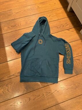 Overtime Hoodie - Teal with Gold Logo